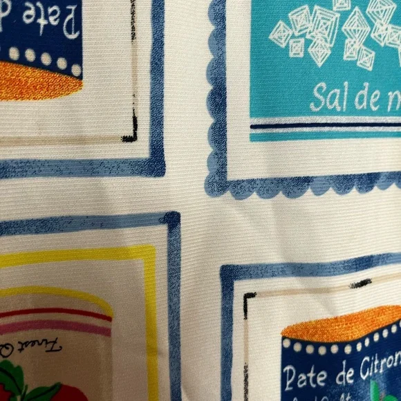 LOFT Summer Sardine Tomato Oyster Print Midi Skirt - Picture 3 of 7